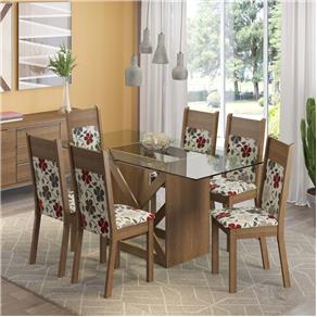 Conjunto de Mesa com 6 Cadeiras Denver Rustic