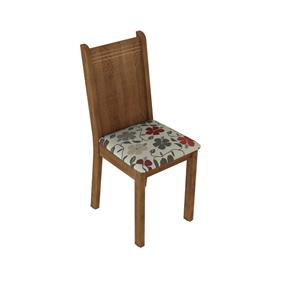 Conjunto de Mesa e 4 Cadeiras Rosie Rustic e Floral Hibiscos