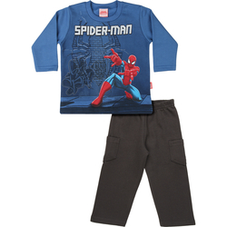 Conjunto de Moletom Brandili Homem-Aranha