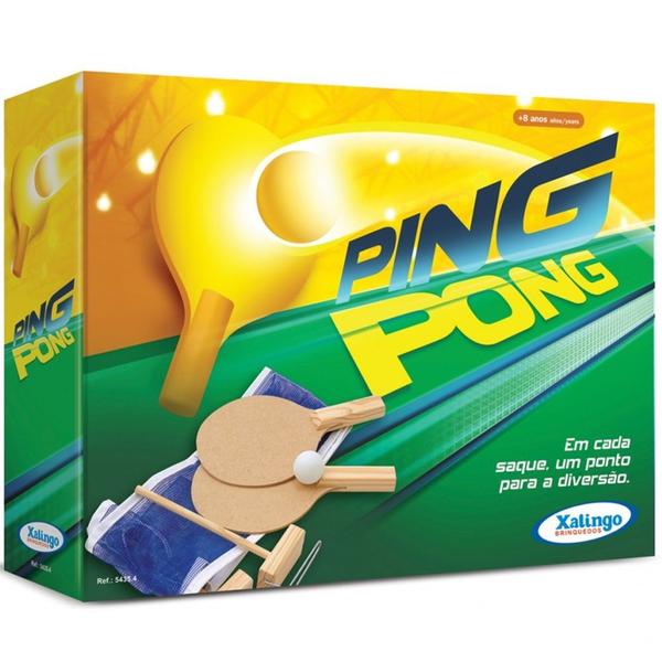 Conjunto de Ping-Pong Simples 4 Peças Xalingo Brinquedos