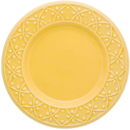 Conjunto de Pratos para Sobremesa 6 Peças Mendi Sicilia - Oxford - Amarelo