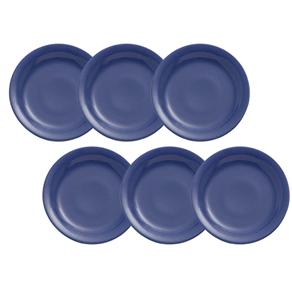 Conjunto de Pratos para Sobremesa Oxford Daily Blue 20 CM em Cerâmica JM18-6026 - 6 Peças