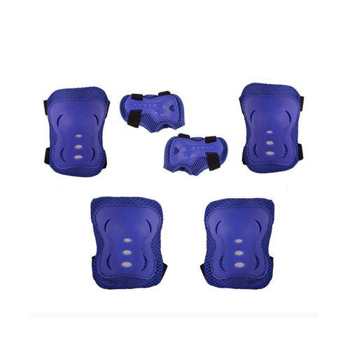 Conjunto de Proteção - Skateboard e Rollers - Azul - 3 Peças - Bel Fix - G
