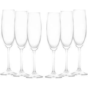 Conjunto de Taças para Champagne Gastro 220ml Cristalina 6 Peças - Rojemac