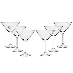 Conjunto de Taças para Martini Bohemia em Cristal 280 Ml - 6 Peças