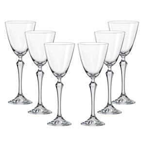 Conjunto de Taças para Vinho Branco Bohemia Elisabeth em Cristal 190 Ml – 6 Peças