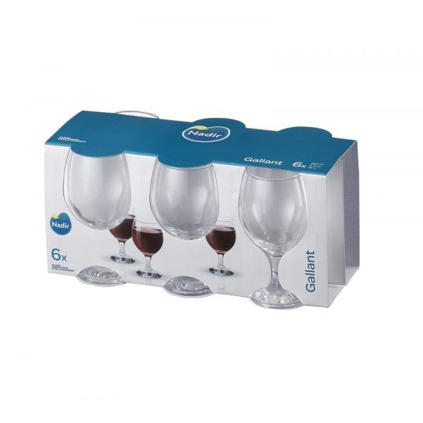 Conjunto de Taças para Vinho Gallant 250ml - 6 Peças Nadir