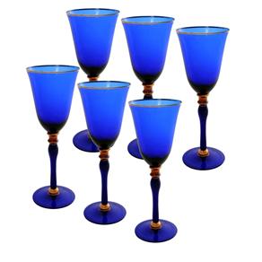 Conjunto de Taças Toyland em Vidro 15538254 Azul – 6 Peças