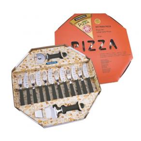 Conjunto de Talheres para Pizza 14 Peças Inox Preto Tramontina 25099-022