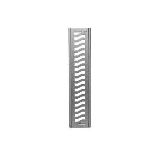 Conjunto Grelha e Porta Grelha em Alumínio Elegance 10X50cm Alumínio