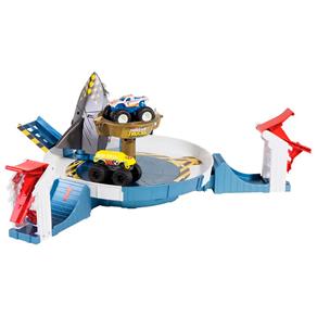 Conjunto Hot Wheels Mattel Monster Trucks Batalha do Tubarão Mecha