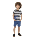 Conjunto Infantil Camiseta Bermuda Menino Quimby