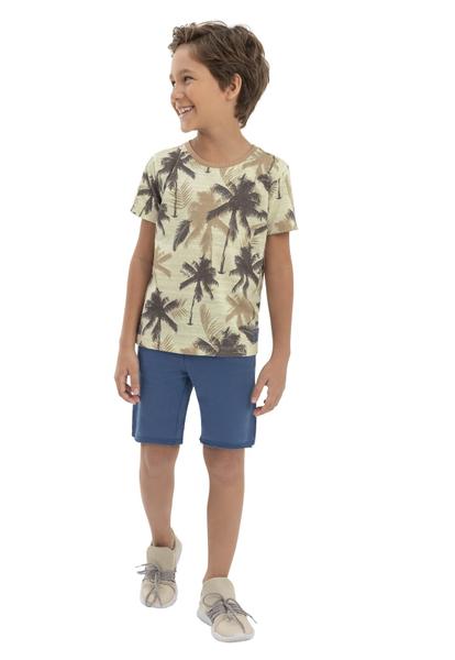 Conjunto Infantil Camiseta e Bermuda Menino Quimby