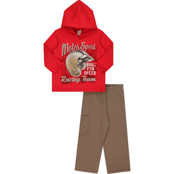 Conjunto Infantil de Moletom Brandili Motor Sport Racing Team