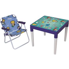 Conjunto Infantil (Mesa+Cadeira) Atlantis Maremoto Mor