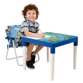 Conjunto Infantil Mesa e Cadeira MOR Atlantis Maremoto - Azul