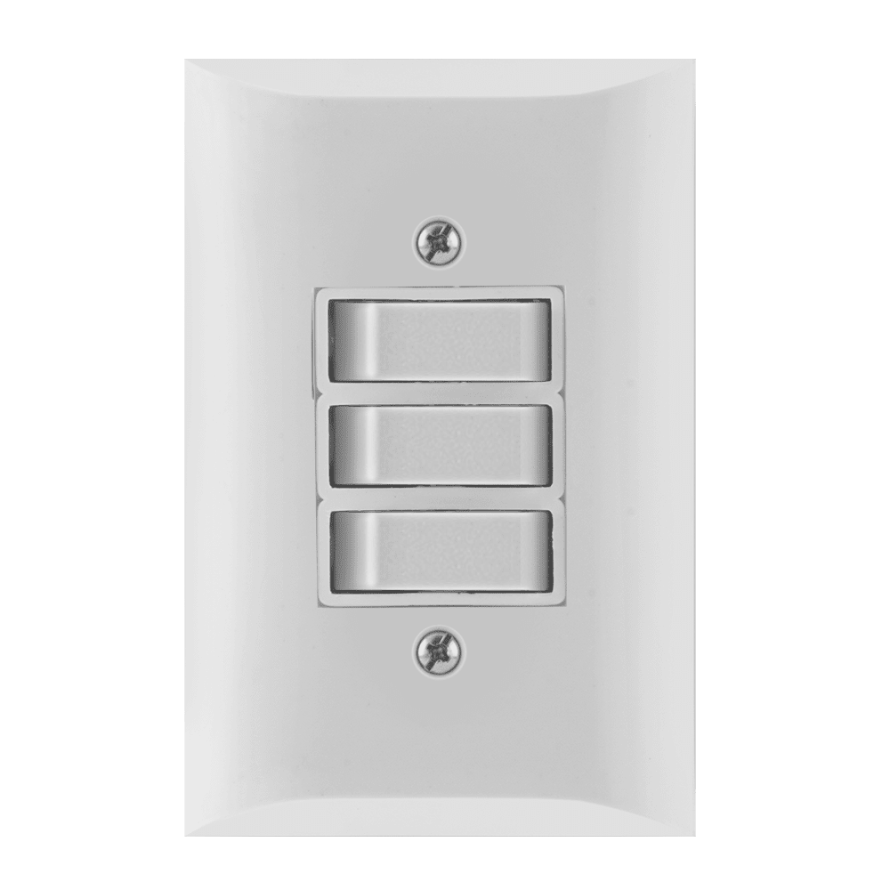 Conjunto 3 Interruptores Simples - Flp Paris - 11805