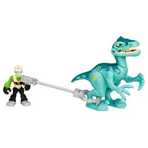 Conjunto Jurassic World Hasbro Playskool Heros - Velociraptor