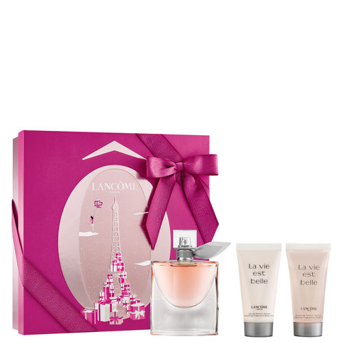 Conjunto La Vie Est Belle Lancôme Feminino - Eau de Parfum 50ml + Shower Gel 50ml + Body Lotion 50ml