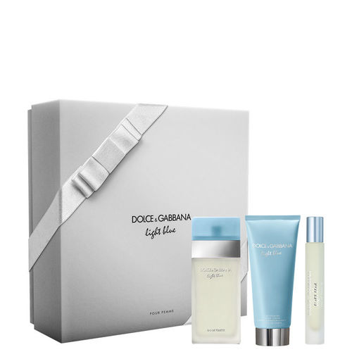 Tudo sobre 'Conjunto Light Blue Dolce & Gabbana Feminino - Eau de Toilette 50ml + Travel Size 7,4ml + Loção Corporal 50ml'