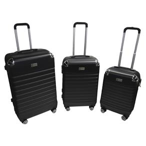 Conjunto Malas de Viagem 3 Pçs Abs Rodas 360 Brt-Mr-K01-1 Bartinik