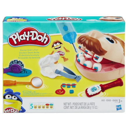 Conjunto Massa de Modelar Play-Doh Dentista Hasbro - B5520