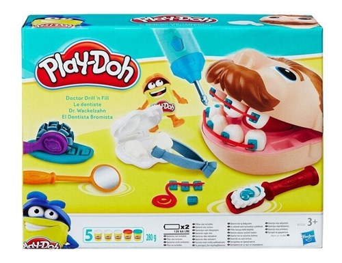 Conjunto Massa de Modelar Play-Doh Dentista Original Hasbro