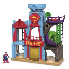 Conjunto Mattel DC Heroes Super Homem Metrópolis