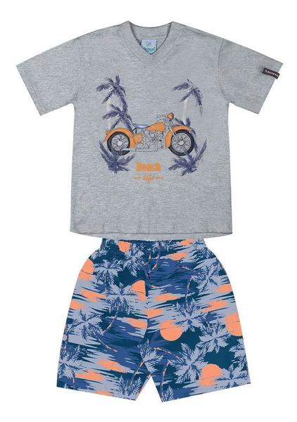 Conjunto Menino Bebê Camiseta e Bermuda - Abrange