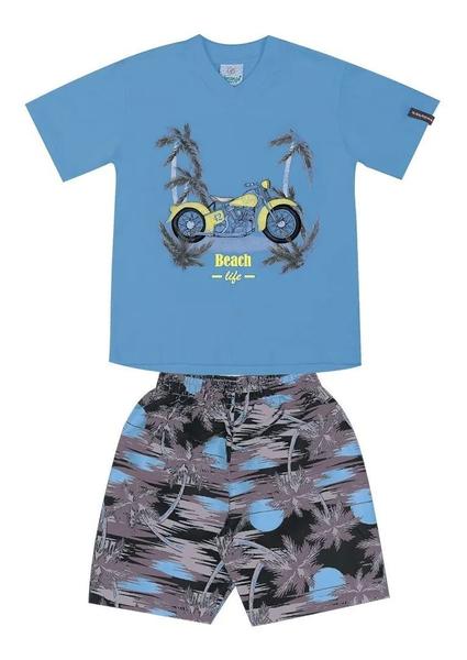 Conjunto Menino Bebê Camiseta e Bermuda - Abrange