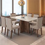 Conjunto Mesa Ana 6 Cadeiras Paloma New Ceval