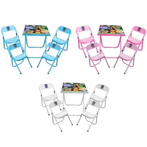 Conjunto Mesa com 04 Cadeiras Infantil Dobrável - Utilaço