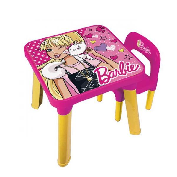 Conjunto Mesa com Cadeira Infantil da Barbie 6926-9 Fun