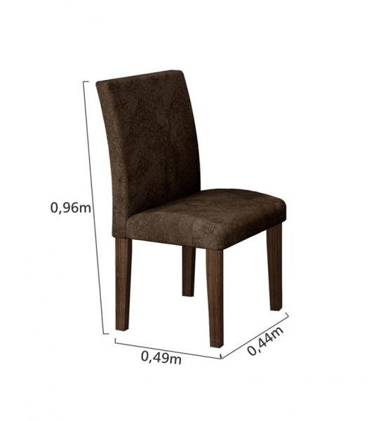 Conjunto Mesa Evidence 120x80 Cm C/ 4 Cadeiras Classic - Cel Móveis - Cel Moveis