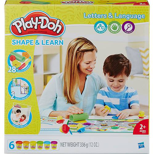 Tamanhos, Medidas e Dimensões do produto Conjunto Play-Doh Aprendendo as Letras - Hasbro