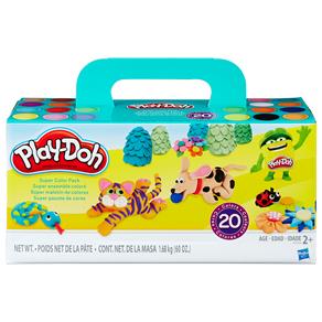Conjunto Play-Doh Hasbro com 20 Potes Sortidos