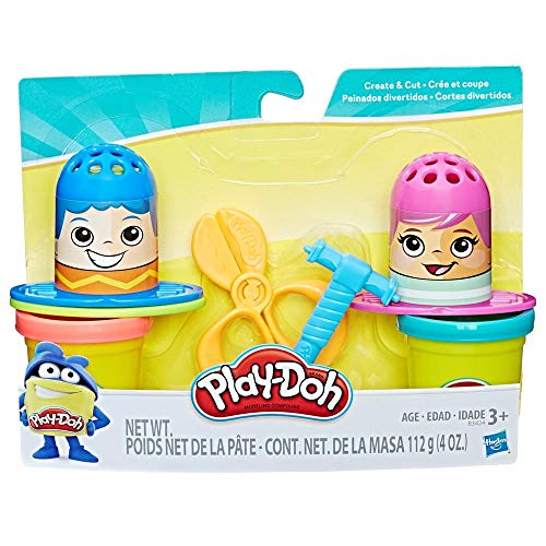 Conjunto Play-Doh Hasbro Criar e Cortar Cabelo - E3424