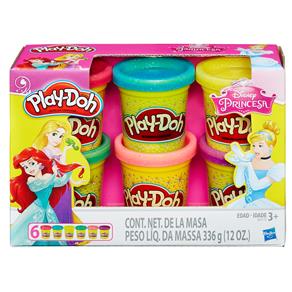 Conjunto Play-Doh Hasbro Princesas Disney - 6 Potes