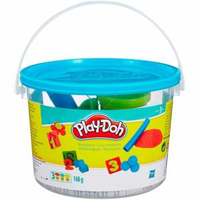 Conjunto Play-Doh Mini Balde Números 23414 - Hasbro - Azul Doce