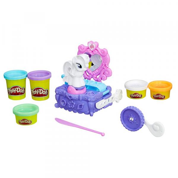 Conjunto Play-Doh My Little Pony Penteadeira da Rarity B3400 - Hasbro