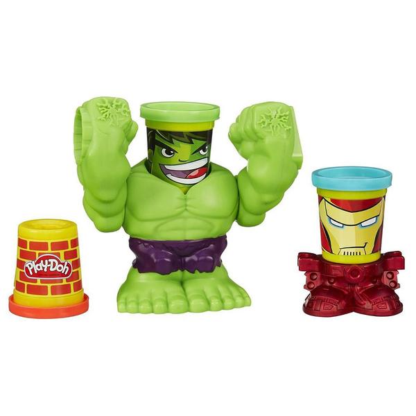 Conjunto Playdoh Marvel Pote Hulk Esmaga - Hasbro