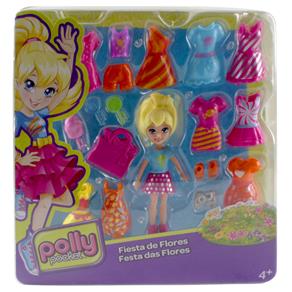 Conjunto Polly Pocket Mattel Festa das Flores
