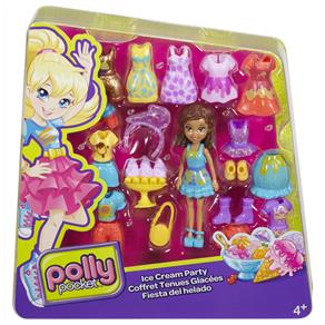 Conjunto Polly Pocket Mattel Festa do Sorvete
