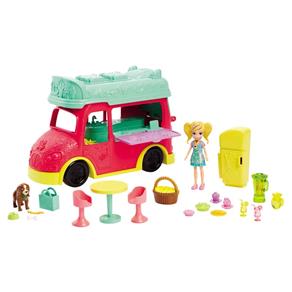Conjunto Polly Pocket Mattel Food Truck 2 em 1