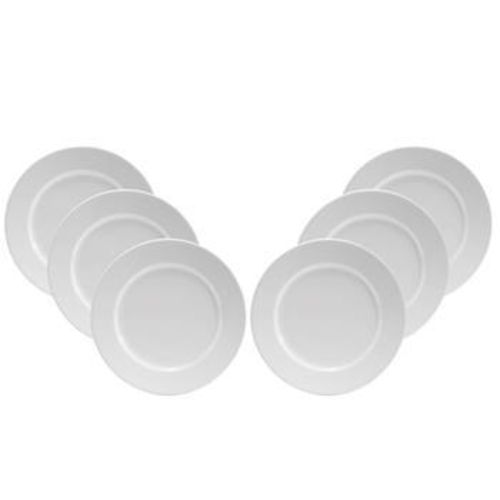Conjunto Prato Raso Oxford Porcelanas Biona IM24-9001 - 24 Cm - 6 Peças