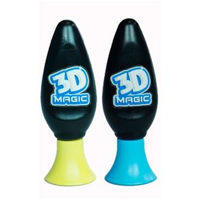 Conjunto 2 Refis - 3D Maker - 3D Magic - Amarelo e Azul - DTC