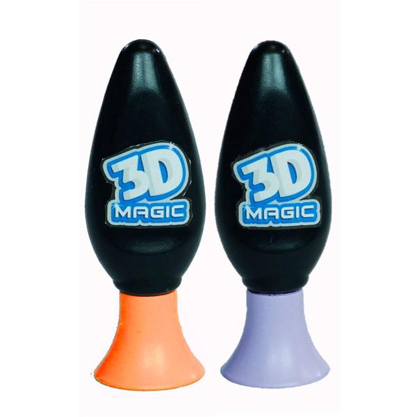 Conjunto 2 Refis - 3D Maker - 3D Magic - Roxo e Laranja - DTC