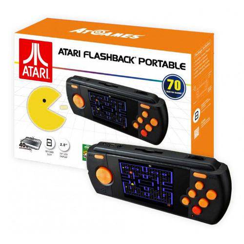 Console Atari Flashback Portátil com 70 Jogos na Memória