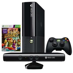 Console Microsoft Xbox 360 250GB Edição Standard + Kinect + Kinect Adventures - Xbox 360