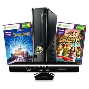 Tudo sobre 'Console Microsoft Xbox 360 Preto com 4GB de Memória + Kinect Preto + 2 Jogos - Xbox 360'